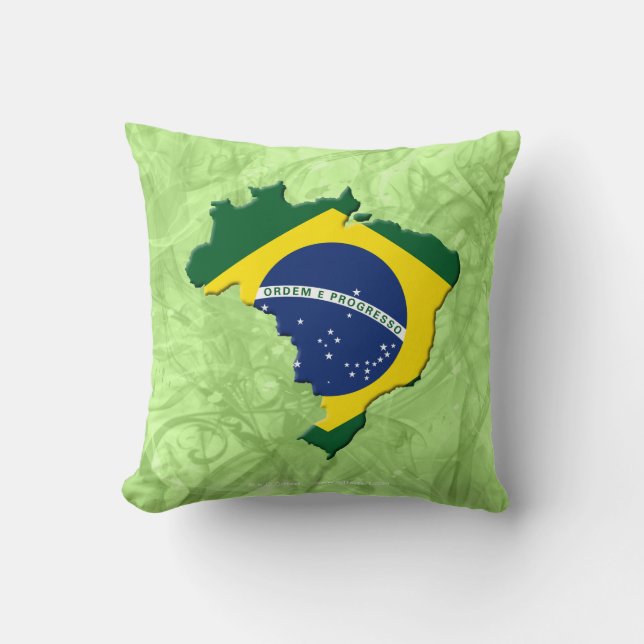 Brasilien-Karte Kissen (Vorderseite)