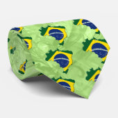 Brasilien-Karte Krawatte (Gerollt)