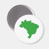 Brasilien Karte Magnet (Vorderseite/Rückseite)