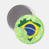 Brasilien-Karte Magnet (Vorderseite/Rückseite)