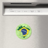 Brasilien-Karte Magnet (In Situ (Geschirrspüler))
