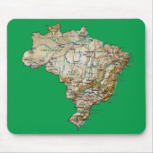 Brasilien-Karte Mousepad (Vorne)