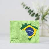 Brasilien-Karte Postkarte (Stehend Vorderseite)