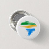 Brasilien kartografiert Grenze mit brasilianischen Button (Vorne & Hinten)