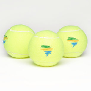 Brasilien kartografiert Grenze mit brasilianischen Tennisbälle