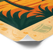 Brasilien - Land Samba & Sun Poster (Ecke)