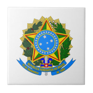 brasilien land wappen symbol emblem stern flagge fliese