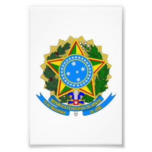 brasilien land wappen symbol emblem stern flagge fotodruck