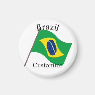 Brasilien Landesflagge Thunder_Cove Magnet