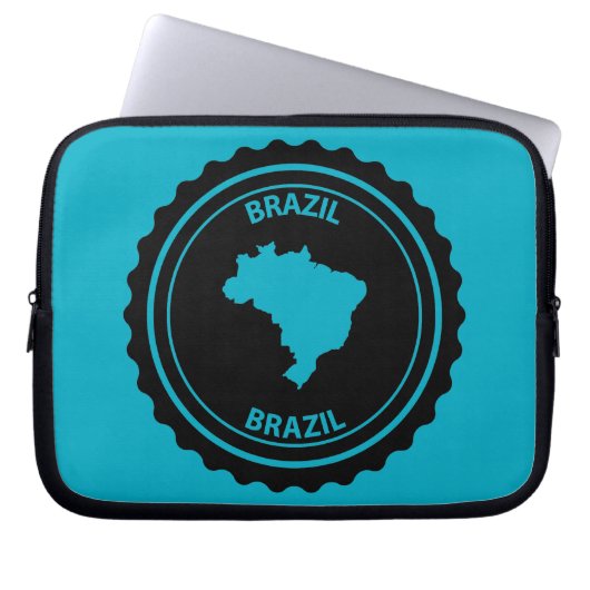 Brasilien Laptopschutzhülle (Vorderseite)