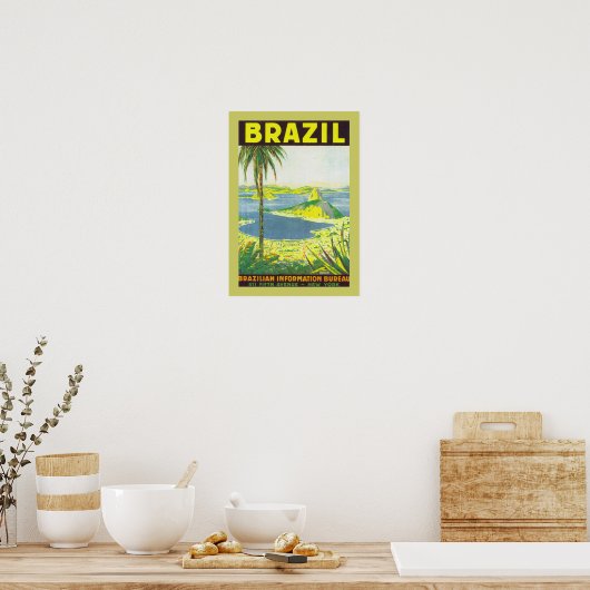 Brasilien (Leinwand) Poster (Küche)