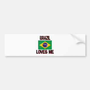 Brasilien-Lieben ich Autoaufkleber