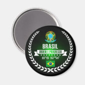 Brasilien Magnet (Vorderseite/Rückseite)