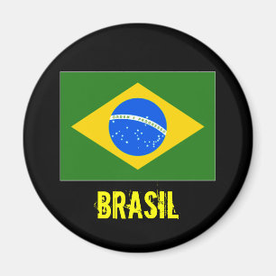Brasilien-Magnet (Schwarzes) Magnet