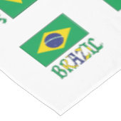 Brasilien mit brasilianischer Flagge Tischdecke (Schrägansicht)