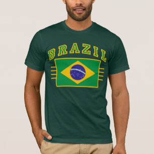Brasilien mit Flagge T-Shirt