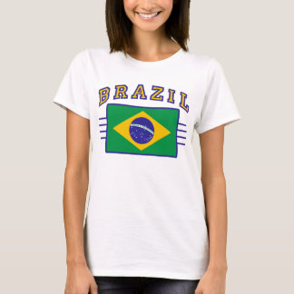 Brasilien mit Flagge T-Shirt