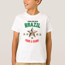 Brasilien Nationalstolz Edition Kinder Basic T-Shi