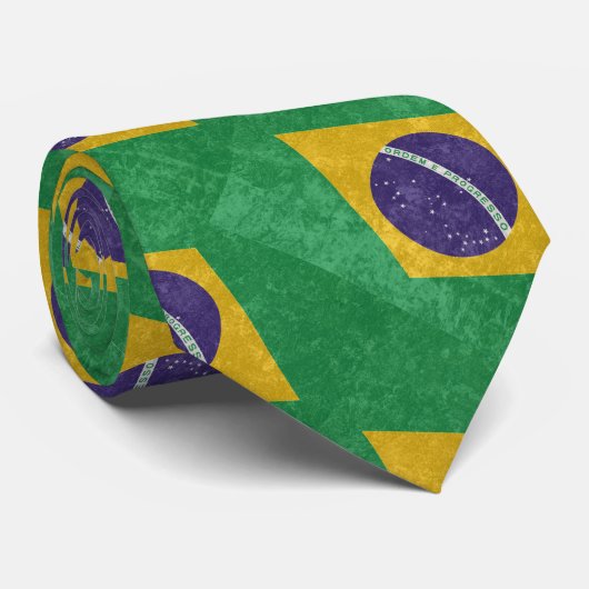 Brasilien Neck Tie Krawatte (Gerollt)