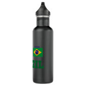 Brasilien Nr. 10 - Jersey Style - Seleção Edelstahlflasche (Rechts)