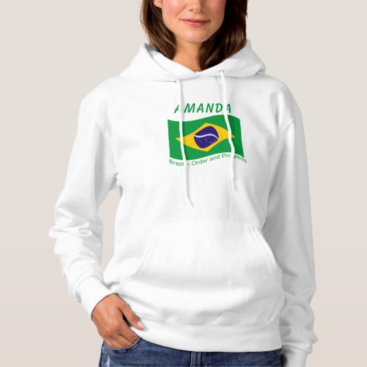 Brasilien - Ordnung und Fortschritt Hoodie (Vorderseite)