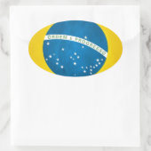 Brasilien Ovaler Aufkleber (Tasche)