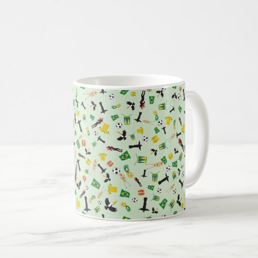 Brasilien-Party in Rio de Janeiro Kaffeetasse (VorderseiteRechts)