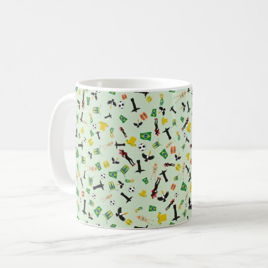 Brasilien-Party in Rio de Janeiro Kaffeetasse (Vorderseite Links)