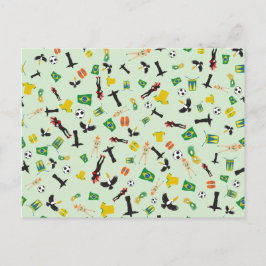 Brasilien - Party Samba in Rio de Janeiro Einladungspostkarte