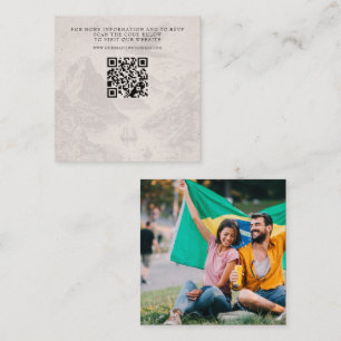 Brasilien Passport Wedding QR Begleitkarte