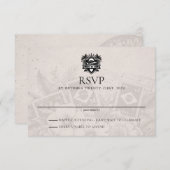 Brasilien Passport Wedding RSVP Card (Vorne/Hinten)