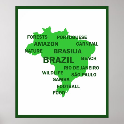 Brasilien Poster (Vorne)