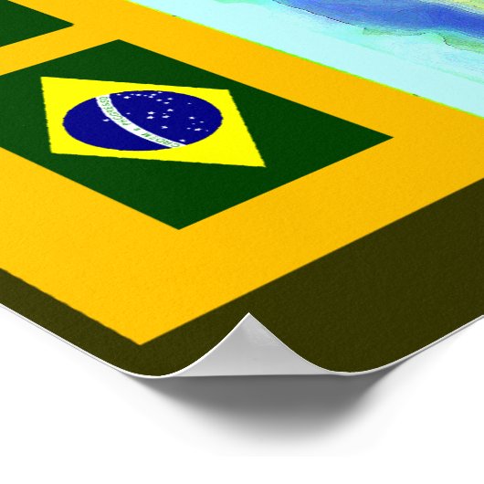 Brasilien Poster-Design Poster (Ecke)