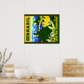 Brasilien Poster-Design Poster (Küche)