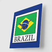 Brasilien Quadratische Wanduhr (Winkel)