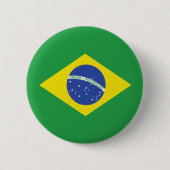 Brasilien-Qualitäts-Flagge Button (Vorderseite)