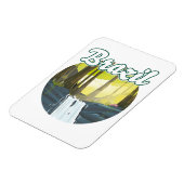 Brasilien - Rainforest Logo Magnet (Linke Seite)