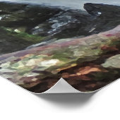 Brasilien Rainforest Waterfall Poster (Ecke)