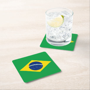 Brasilien Rechteckiger Pappuntersetzer