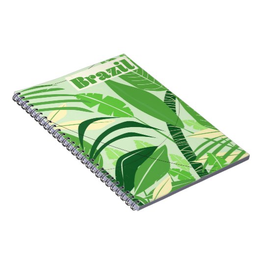 Brasilien Regenwald Vintager Urlaubstext Notizblock (Rechte Seite)