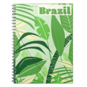 Brasilien Regenwald Vintager Urlaubstext Notizblock (Vorderseite)
