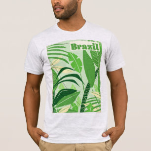 Brasilien Regenwald Vintager Urlaubstext T-Shirt
