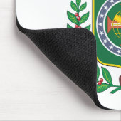 Brasilien-Reich-Wappen Mousepad (Ecke)