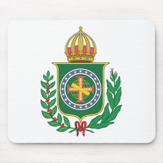 Brasilien-Reich-Wappen Mousepad (Vorne)