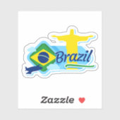 Brasilien Reisen Vinyl Sticker (Blatt)