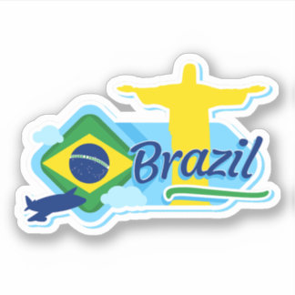 Brasilien Reisen Vinyl Sticker