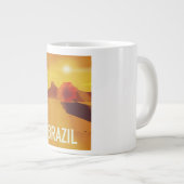 Brasilien Reiseplakat Jumbo-Tasse (Vorderseite Rechts)