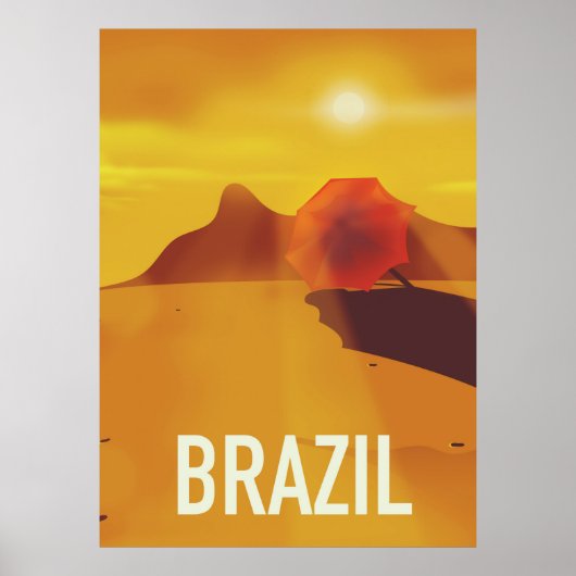 Brasilien Reiseplakat Poster (Vorne)