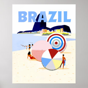 Brasilien Reiseplakat Poster