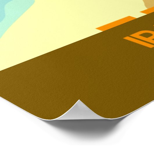 Brasilien Reiseplakat Poster (Ecke)